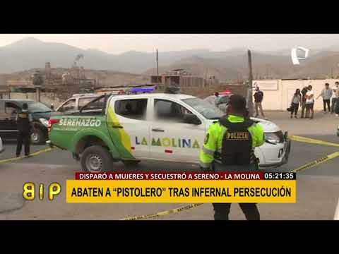 La Molina: policía dispara contra madre e hija y secuestra a sereno para evitar ser detenido
