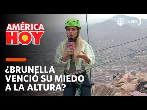 América Hoy: ¿Brunella Horna cumplió reto extremo de altura? (HOY)