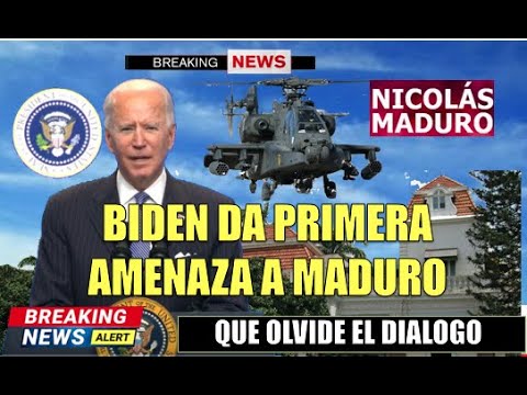 Biden da la primera amenaza a Maduro