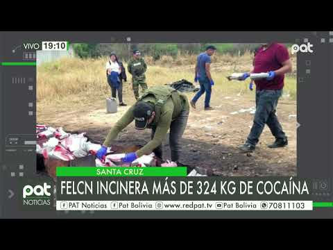 FELCN incinera más de 300  kilos de cocaína