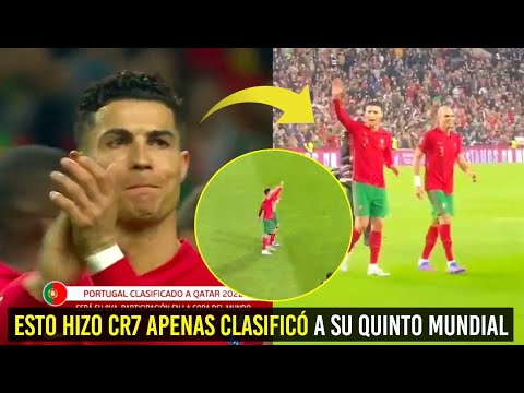 ESTO HIZO CR7 CON LÁGRIMAS APENAS CLASIFICÓ A SU QUINTO MUNDIAL ¿QUÉ DIJO?