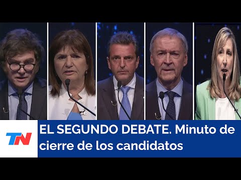 El segundo debate presidencial I Minuto de cierre de los candidatos