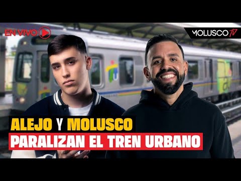 Molusco y Alejo convierten el Tren Urbano en discoteca