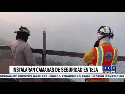 Autoridades instalarán cámaras de seguridad del 911 en Tela, Atlántida