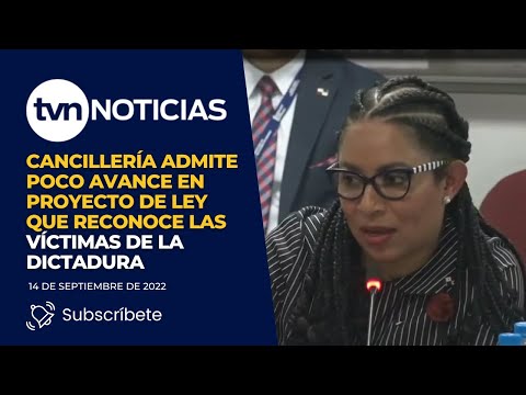 Cancillería admite poco avance en proyecto de ley que reconoce las víctimas de la dictadura