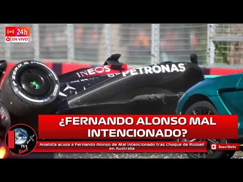 Analista acusa a Fernando Alonso de Mal Intencionado tras choque de Russell en Australia