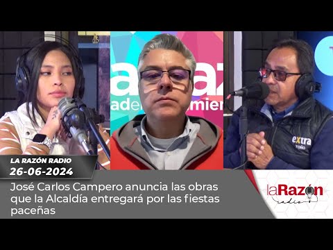 José Carlos Campero anuncia las obras que la Alcaldía entregará por las fiestas paceñas