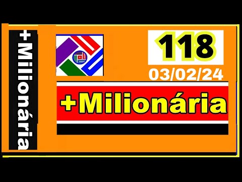 Mais milionaria 0118 - Resultado da mais Miluonaria Concurso 0118