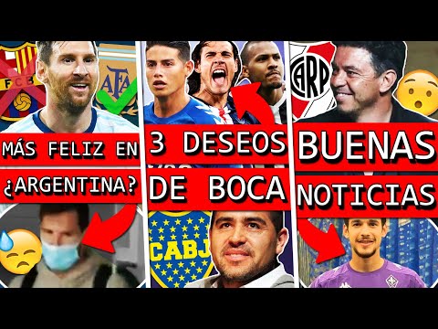 MESSI es más FELIZ en ¿ARGENTINA que en BARÇA+ BOCA sueña con estas 3 ESTRELLAS+ BUENAS en RIVER ?