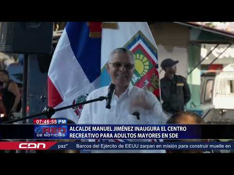 Alcalde Manuel Jiménez inaugura el centro recreativo para adultos mayores en SDE