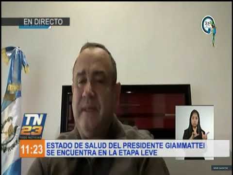 Presidente Alejandro Giammattei habló sobre su estado de salud
