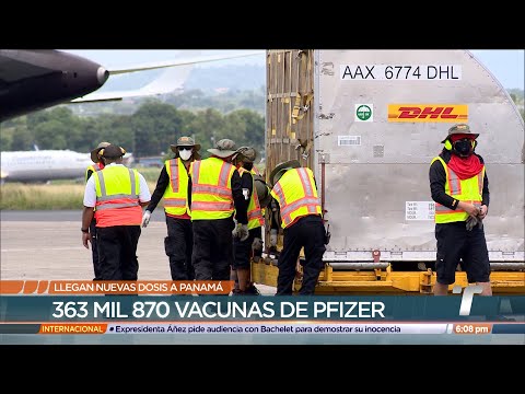 Panamá recibe nuevo lote de la vacuna de Pfizer con 363,870 dosis