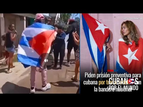 Tekashi hace en Cuba con la bandera cubana lo que le cuesta a libertad a cualquier activista cubano