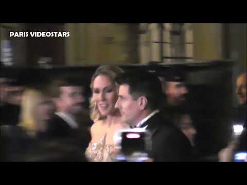 Sandy Heribert & Didier Drogba arrival @ Ballon d'Or trophy awards 28 october 2024 Paris - Football