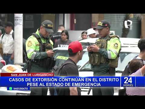 SJL: denuncian falta de presencia militar pese a estado de emergencia declarado hace una semana