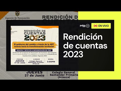 Rendición de cuentas 2023 de la ART | Pulzo