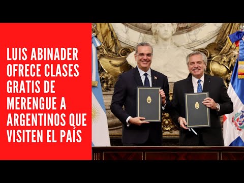 LUIS ABINADER OFRECE CLASES GRATIS DE MERENGUE A ARGENTINOS QUE VISITEN EL PAÍS