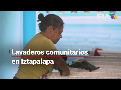 Con lavaderos comunitarios intenta sobrevivir a la falta de agua en CDMX