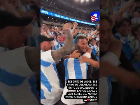 #CopaAmérica Así se vivió el #gol de #Argentina a #Chile en #NewJersey #Futbol