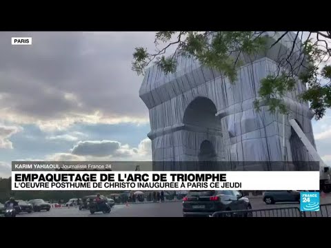 Empaquetage de l'Arc de Triomphe : l'œuvre posthume de Christo inaugurée à Paris • FRANCE 24