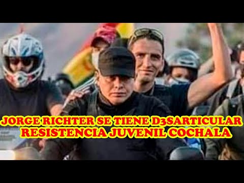 JORGE RICHTER SE PRONUNCIA CONTR4 LOS MOTOQUEROS DE COCHABAMBA Y LA UNIÓN CRUCEÑISTA.