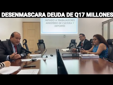 CRISTIAN ALVAREZ DESENMASCARA DEUDA DE Q17 MILLONES DEL MINISTERIO DE CULTURA Y DEPORTES GUATEMALA.