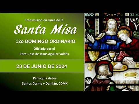 Santa Misa 12o Domingo Ordinario, con el Padre José 9:00 hrs. #misadehoy