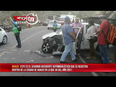 Boaco: Camión y taxi involucrado en accidente de tránsito – Nicaragua