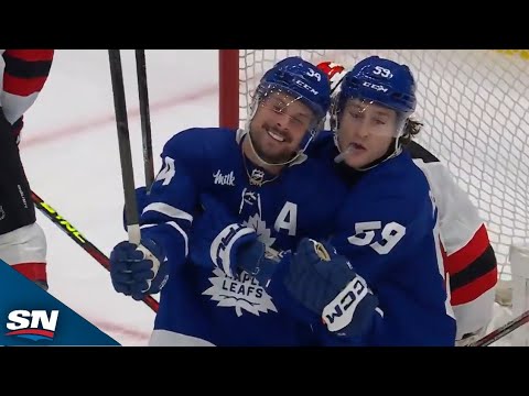 Auston Matthews Taps Home No. 68 Of Year To Double Up vs. Devils