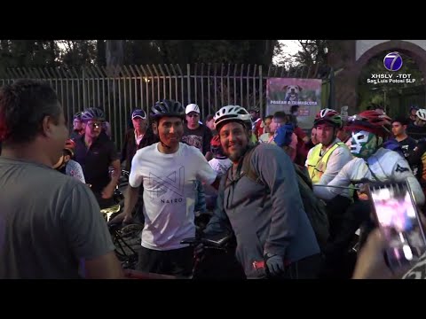 Impulsó Ayuntamiento Capitalino rodada nocturna con el ciclista internacional, Nairo Quintana