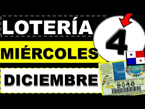 Resultados Sorteo Loteria Miercoles 4 Diciembre 2024 Loteria Nacional Panama Miercolito Hoy Q Jugó