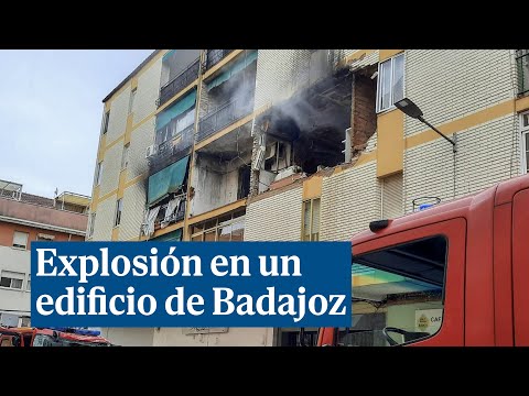 Muere una persona en la explosión de un edificio en Badajoz, con al menos 16 heridos