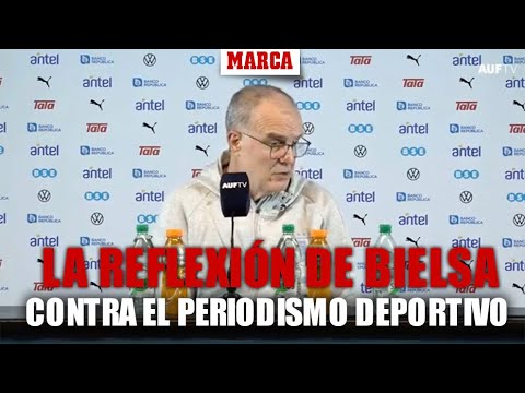 La reflexión de Bielsa contra el periodismo deportivo: Ustedes pertenecen a empresas...