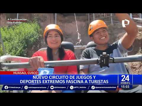 Diversión extrema en Cusco: circuito de juegos fascina a turistas