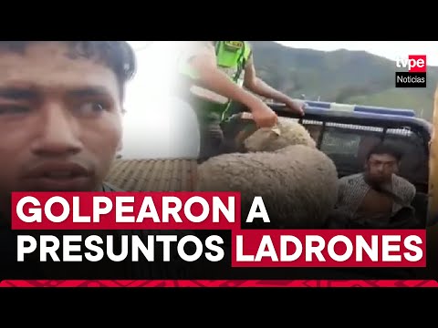 Huánuco: pobladores desnudan y golpean a presuntos ladrones de carnero