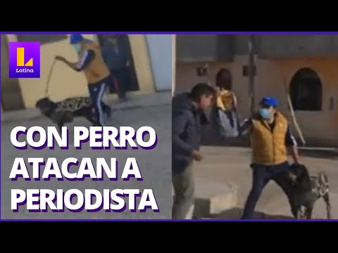 Familiar de Betssy Chávez ataca con perro a prensa