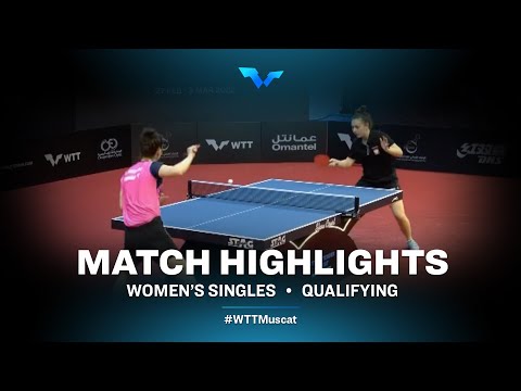 Table Tennis 🥍 Natalia Bajor vs Andreea Dragoman | WS | WTT Contender Muscat 2022 (Qual)