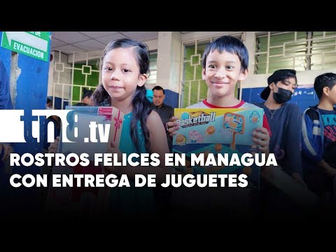 Con alegría miles de niños y niñas reciben sus juguetes en Managua - Nicaragua