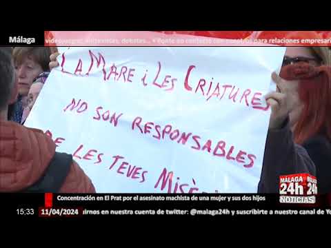 Noticia - Concentración en El Prat por el asesinato machista de una mujer y sus dos hijos