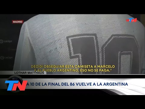 MARADONA I Devolvieron la histórica camiseta de la final México ´86