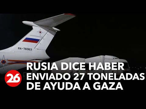 Rusia dice haber enviado 27 toneladas de ayuda a Gaza