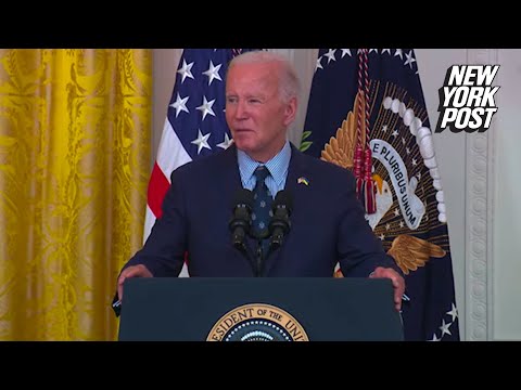 Biden calls Kamala Harris ‘boss’ and JD Vance ‘secretary’ in meandering remarks at gun control event