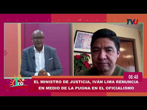 El ministro de justicia, Iván  Lima renuncia en medio de la pugna en el oficialismo