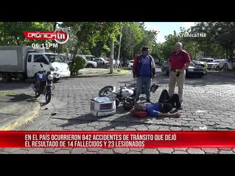 Disminuyen en 11 los fallecidos por accidentes de tránsito en Nicaragua