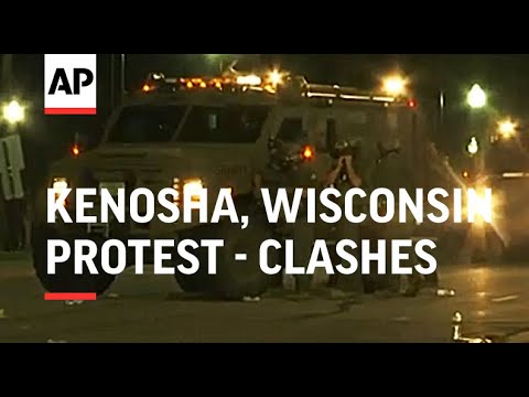 Kenosha protesters clash with police after Black man shot