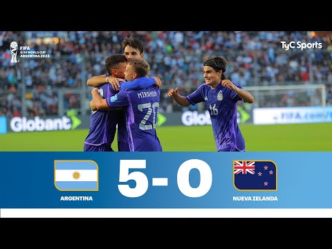 Argentina 5-0 Nueva Zelanda | Copa Mundial Sub-20 de la FIFA 2023  Resumen del partido