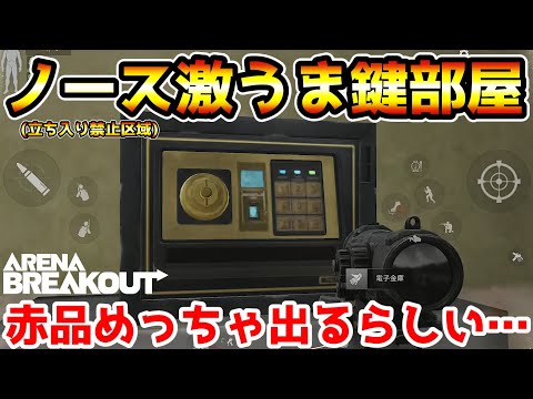 【アリーナブレイクアウト】赤品が出まくると噂の鍵部屋！ノースリッジ立ち入り禁止区域に行くなら絶対にここを開けてください！！【arenabreakout】