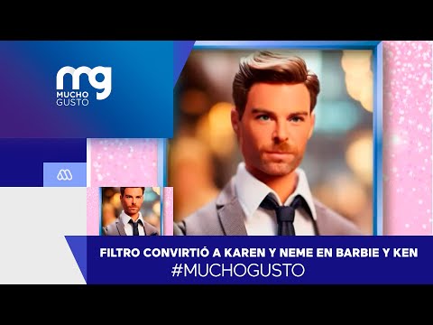 #muchogusto / Filtro transformó a Karen y Neme en Ken y Barbie