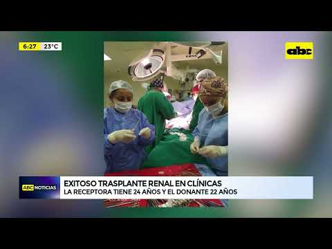 Exitoso trasplante renal en Clínicas
