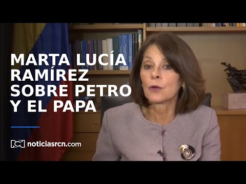 La reacción de Marta Lucía Ramírez ante el encuentro entre Gustavo Petro y el papa Francisco